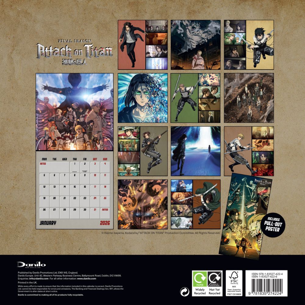 2026 Square Calendar Official Product