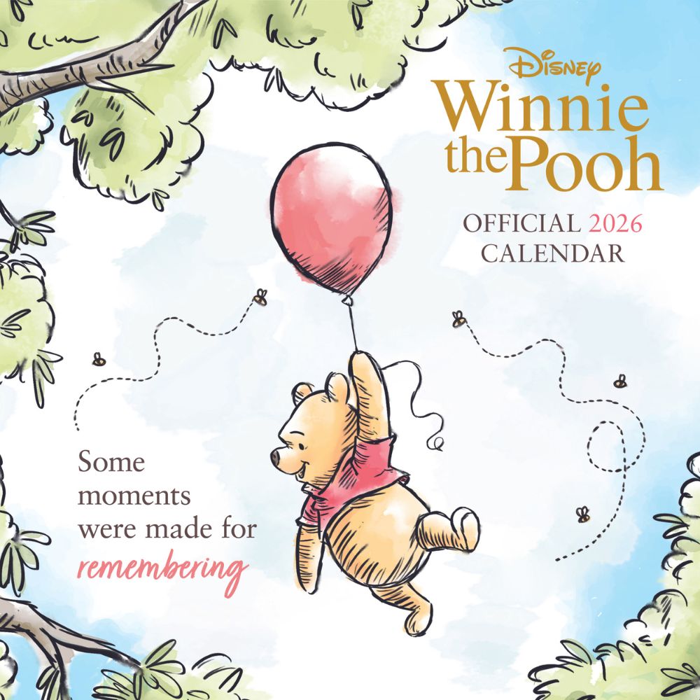 Winnie The Pooh 2026 Square Calendar Official Product