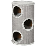 Cat Climbing Frame, Covered With Sisal, Cosy Platform - Light Grey