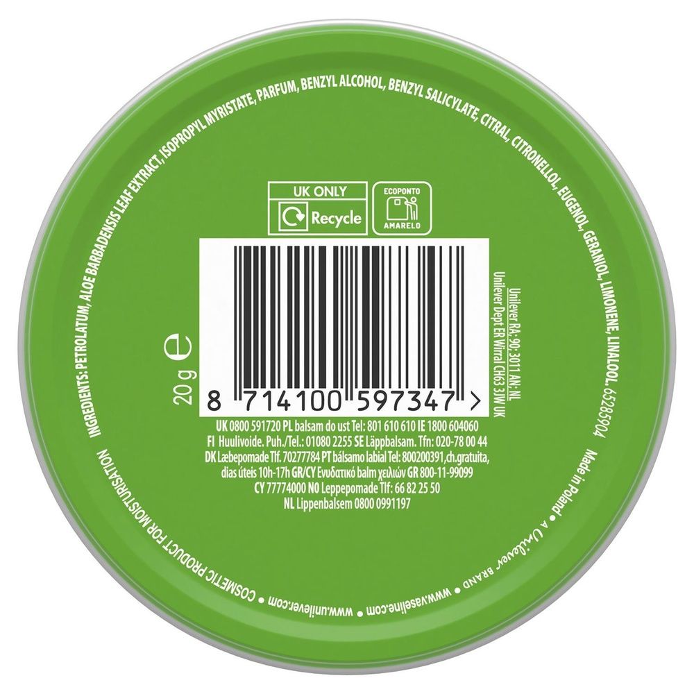 Lip Therapy Aloe 3 X 20g