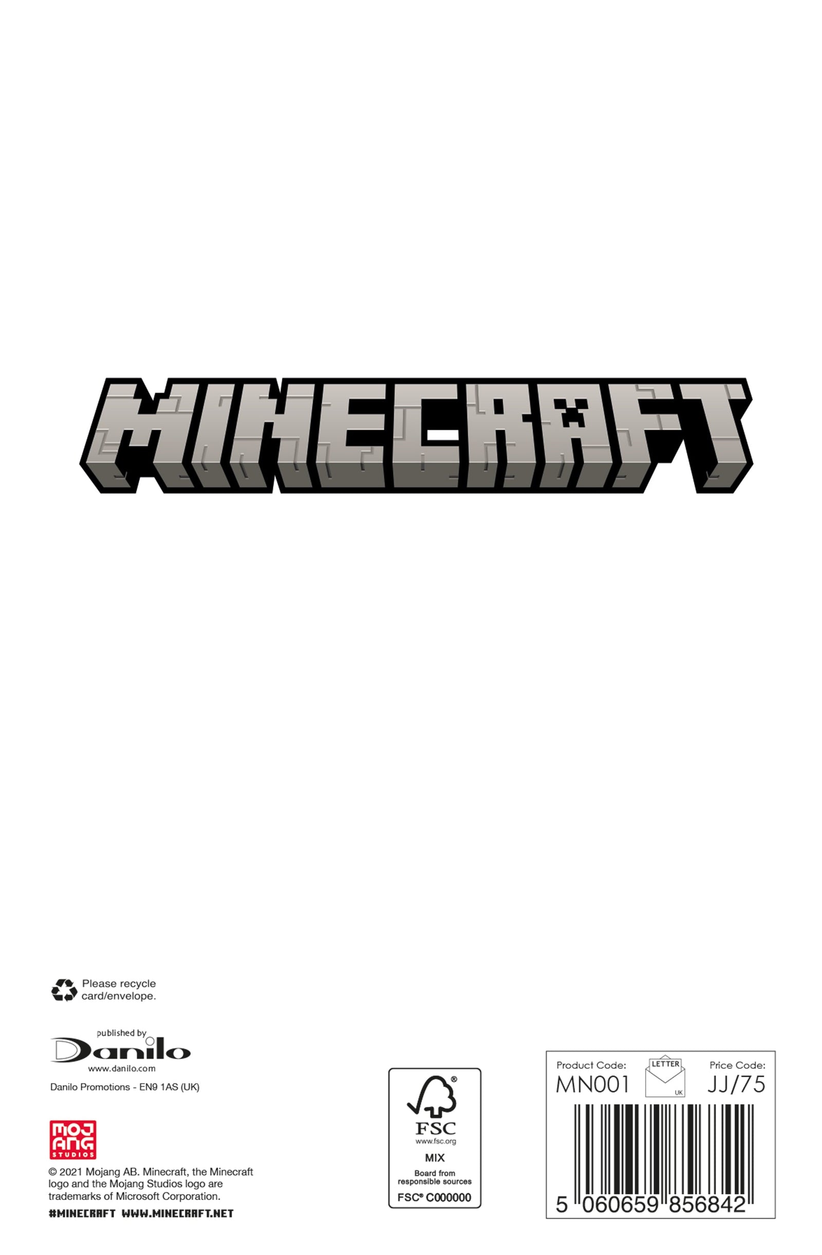 Minecraft Happy Birthday' Card Official Product