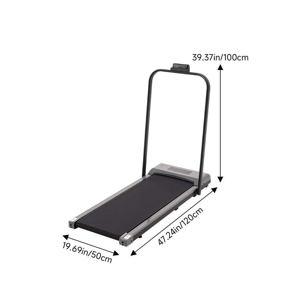 Living and Home Remote Control Fitness Treadmill Walking Jogging Machine With Handrail