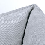 Tetra Cord 3pc Sofa Set | Charcoal