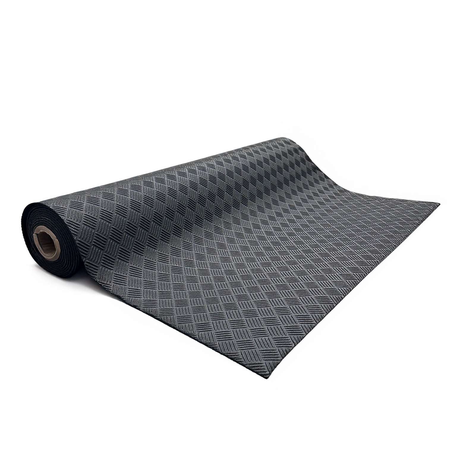 Recycled Rubber Non-slip Flooring Rolls - 1.7m Wide | 8m | Black