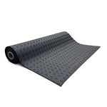 Recycled Rubber Non-slip Flooring Rolls - 1.7m Wide | 3m | Black