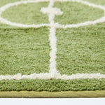 Cotton Tufted Football Pitch Kids Rug
