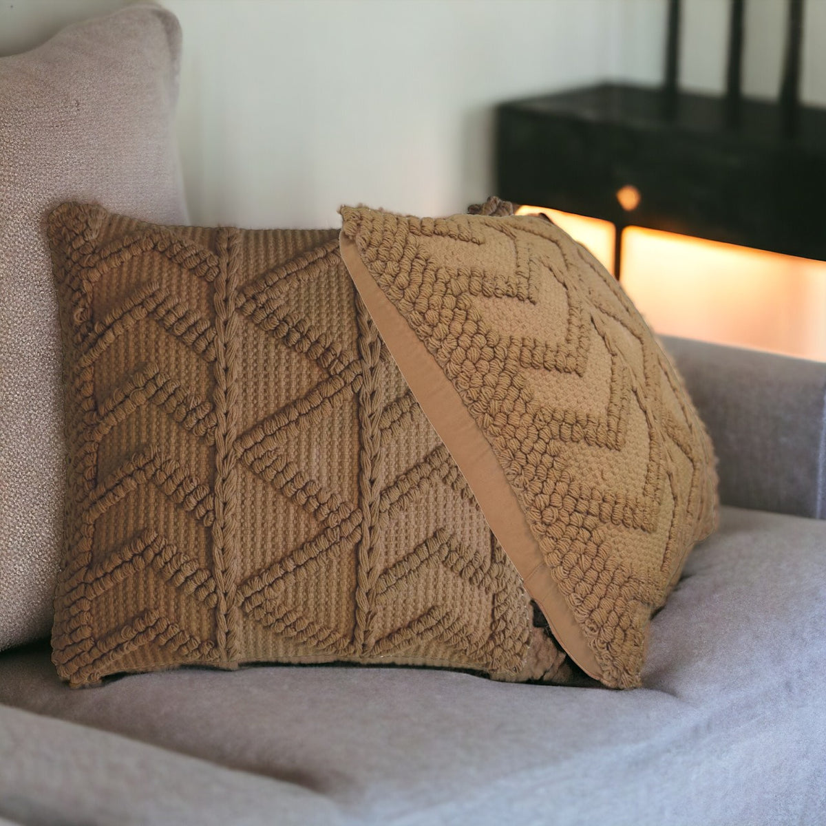 Alda Cushion Set | Set of 2 | Coffee