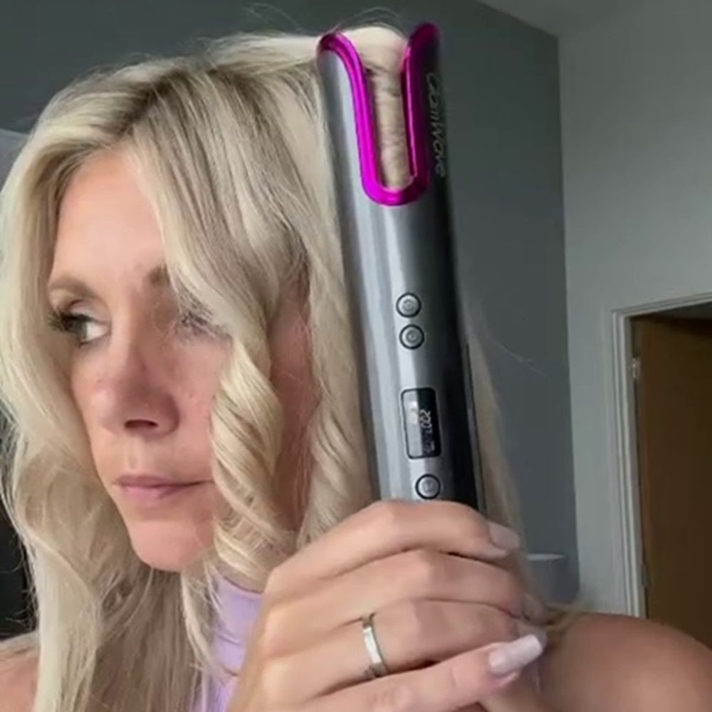 GlamWave Cordless Automatic Hair Curler