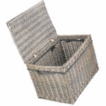 Wicker 58cm Unlined Antique Wash Storage Basket