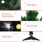 3ft White Light Artificial Christmas Tree W/ 90 Led Star Topper Tri-base | 3ft | Green