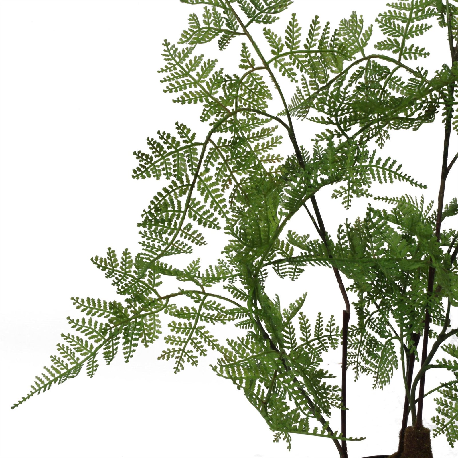 150cm Artificial Natural Moss Base Fern Foliage Plant With Copper Metal Plater