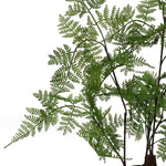 150cm Artificial Natural Moss Base Fern Foliage Plant With Silver Metal Plater