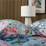 Printed 200 Thread Count Reversible Cotton Rich Fancy Fondant Duvet Cover Set | Double | Blue