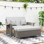 Garden Rattan Furniture Set 2seater Patio Sun Lounger Daybed