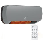 Wall Mounted 2000w Ceramic Heater With 3 Heat Settings, Grey