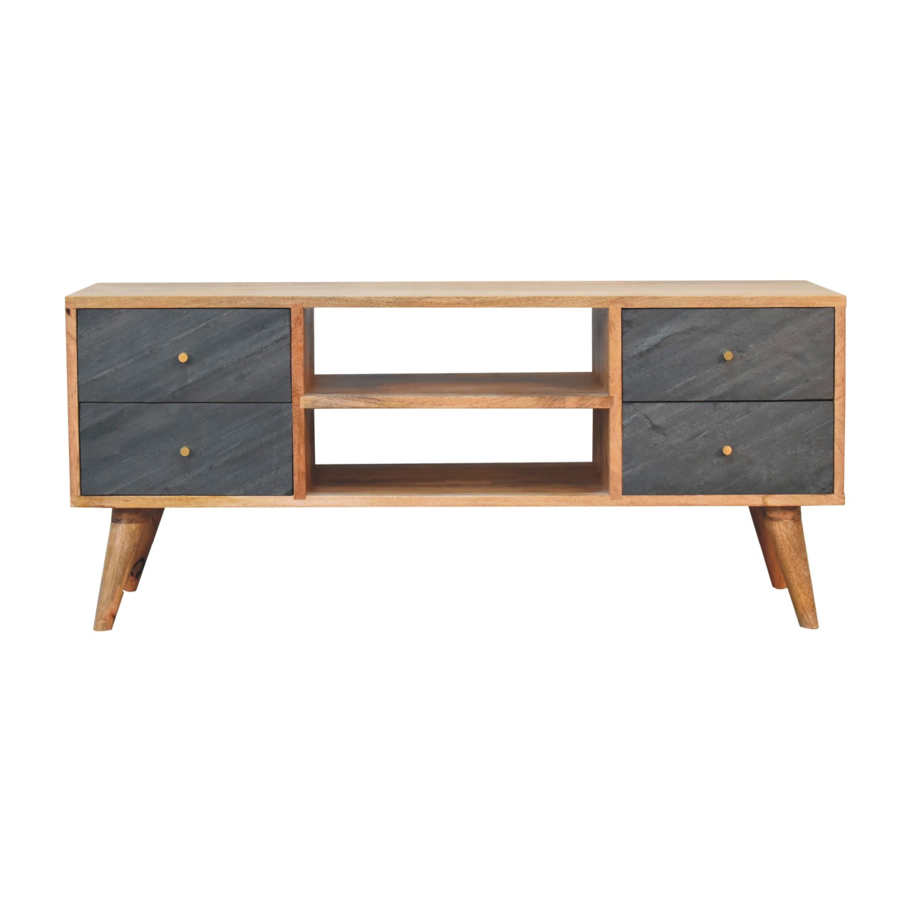 Solid Wood Slade Media Unit