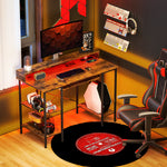 Gaming Desk With Monitor Stand And Sliding Keyboard Tray | Brown