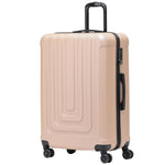 Large 30" Hard Shell Check In Suitcase 8 Spinner Wheels Hold Luggage | Large | Champagne