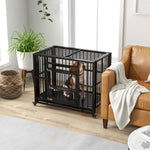 Heavy Duty Dog Crate Foldable W/ Openable Top