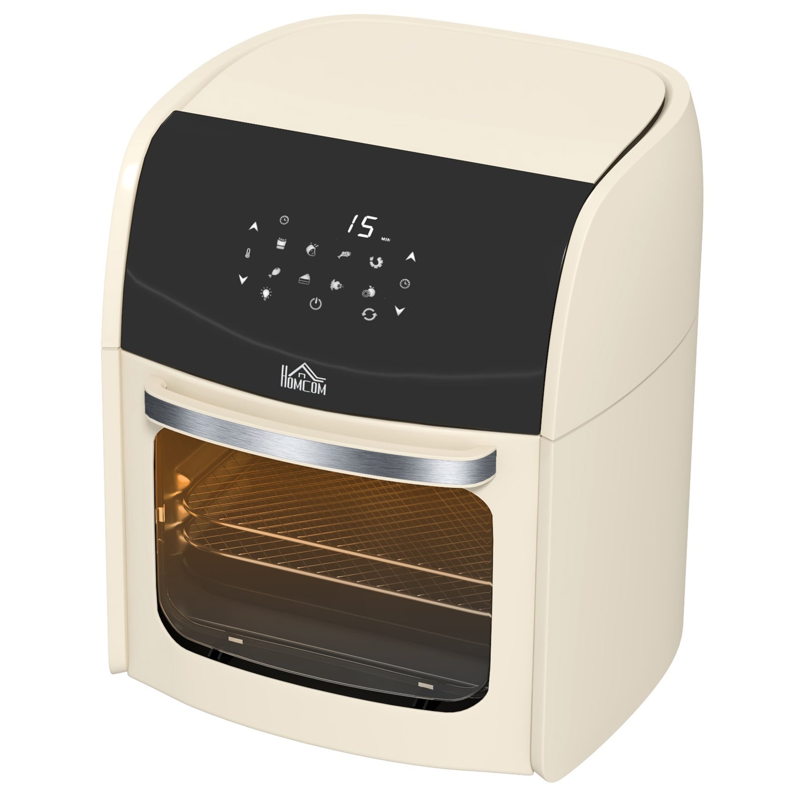 12l Air Fryer Oven With 8 Preset Modes 1800w | One Size | Cream