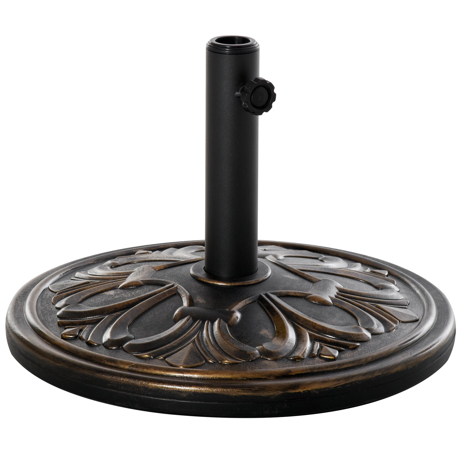 13kg Round Parasol Base Heavy Duty Cement Stand | Bronze