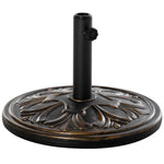 13kg Round Parasol Base Heavy Duty Cement Stand | Bronze