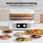 Spector 5 Tray Stainless Steel Food Dehydrator Jerky Fruit Vegetable Dryer White