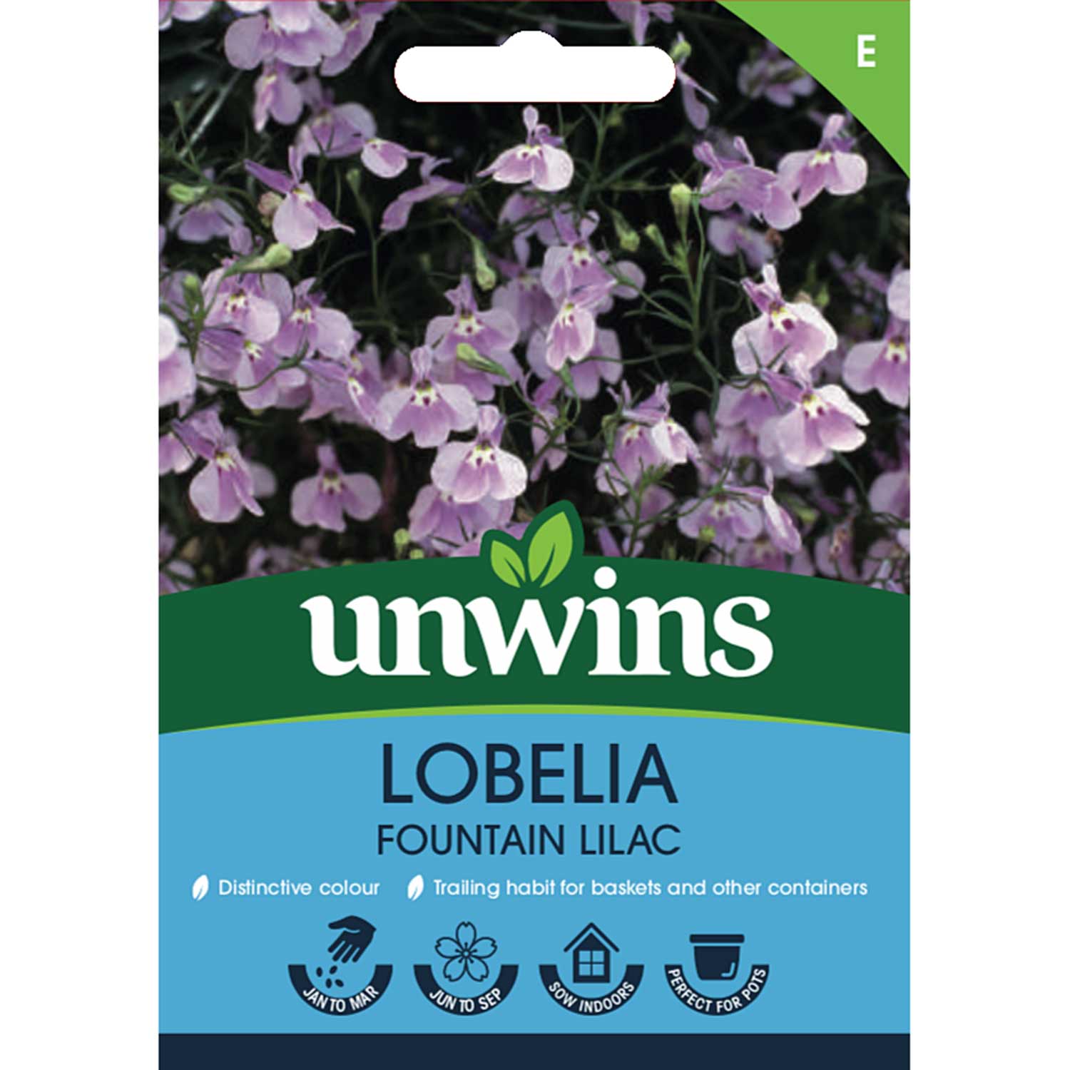 Lobelia Fountain Lilac | 850 Seeds | Green