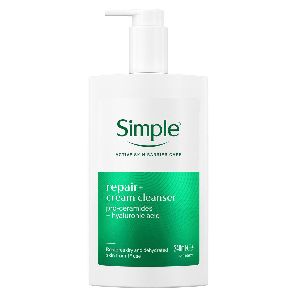 Repair+ Cream Cleanser Soothing Hydrating Gentle Face Wash 240ml | Set of 1