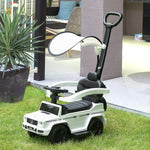 Kids Ride-on Push Car 3 In 1 Benz G350 Baby Floor Slider Walker | White