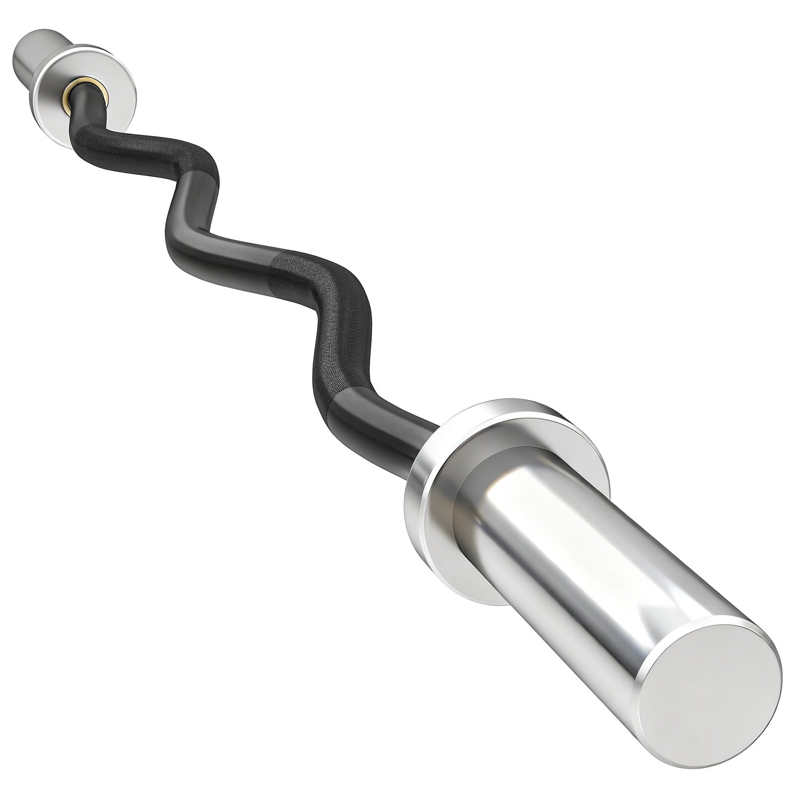 4ft Olympic Ez Curl Bar, Barbell Bar For 2" Weight Plates