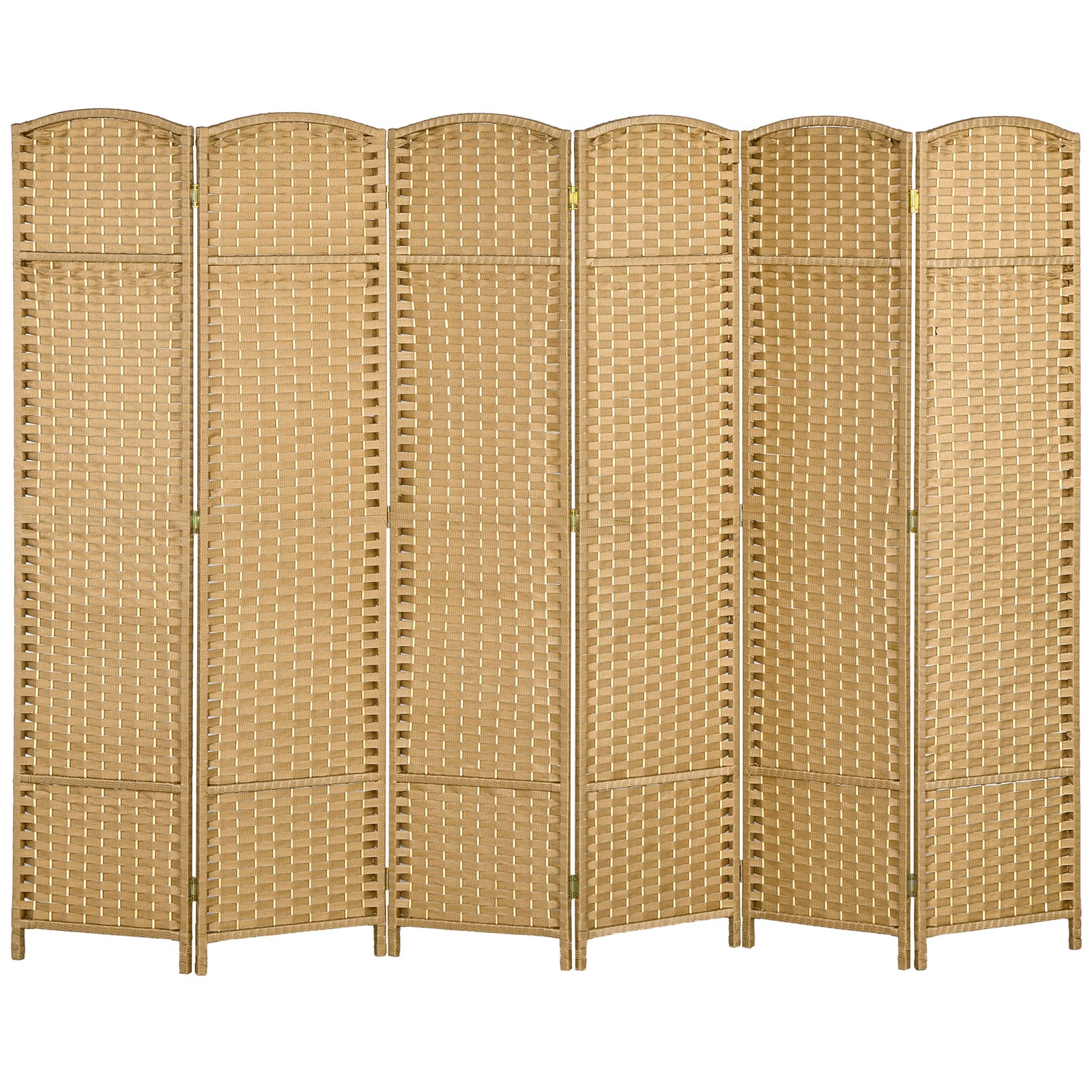 6 Panel Folding Room Divider, Privacy Screen, 240 X 170cm