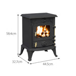 Cast Iron Multifuel Stove + Firewood Starter Kit | 5kw | Cast Iron