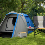 2-3 Man Camping Tent With Living Area, 2000mm Waterproof | Blue