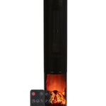 33" Oscillating Tower Fan Electric Heater - Ptc Ceramic Lcd Display | One Size | Black