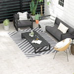 Reversible Rug W/ Carry Bag 182x274cm Grey