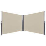 Double Canopy Pull-out Side Awning | Beige