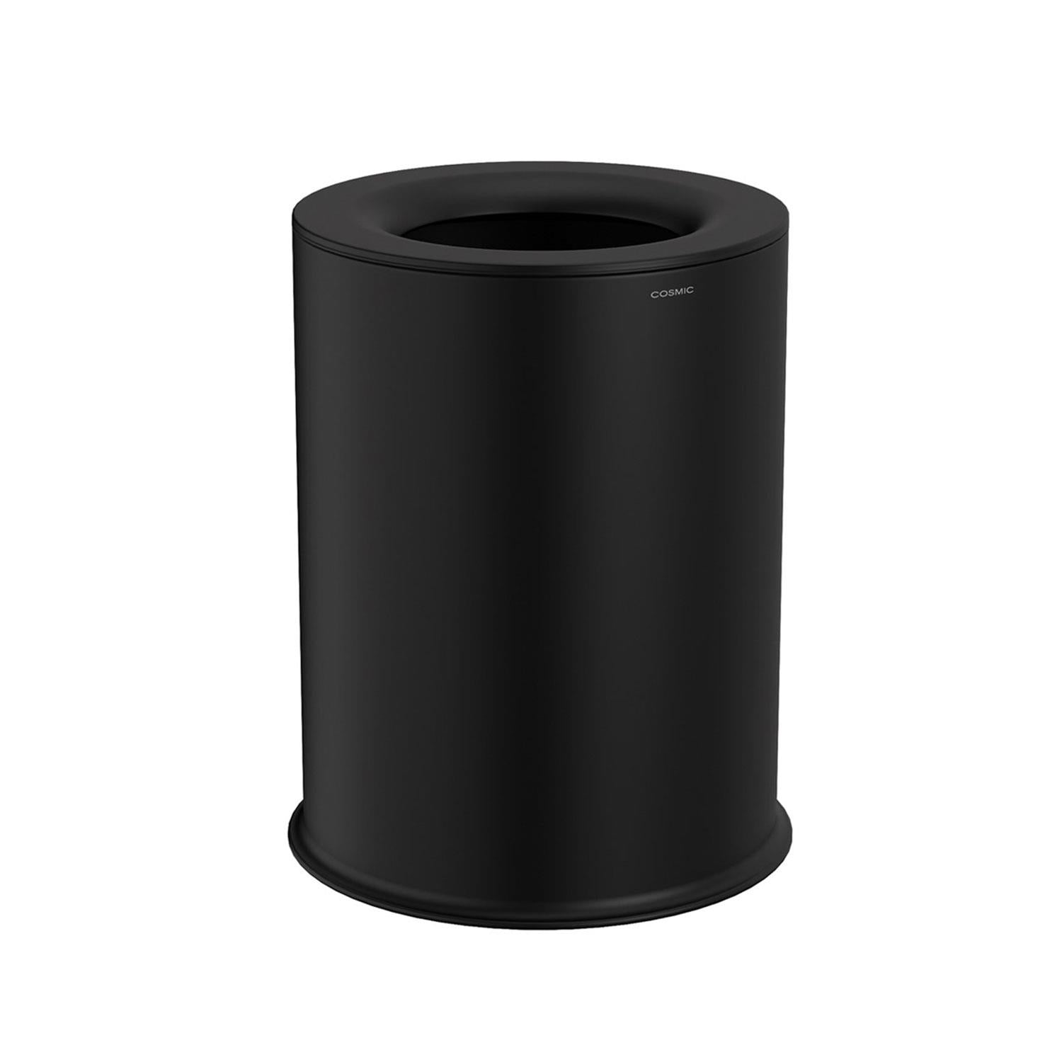 Bathroom Bin 5l Easy Bag Fixing Black Stainless Steel Geyser Collection