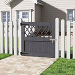 90cm W X 90/120/150/180cm H Rhombus Garden Wood Fence Gate | 90cm