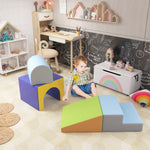 4-piece Soft Play Set, Baby Foam Block Toy Toddler 1-3 Years | Blue