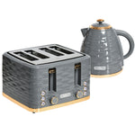 Kettle And Toaster Set 1.7l Boil Kettle And 4 Slice Toaster | One Size