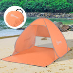 2-3 Person Pop Up Tent Camping Tent Sun Shade Shelter | Orange