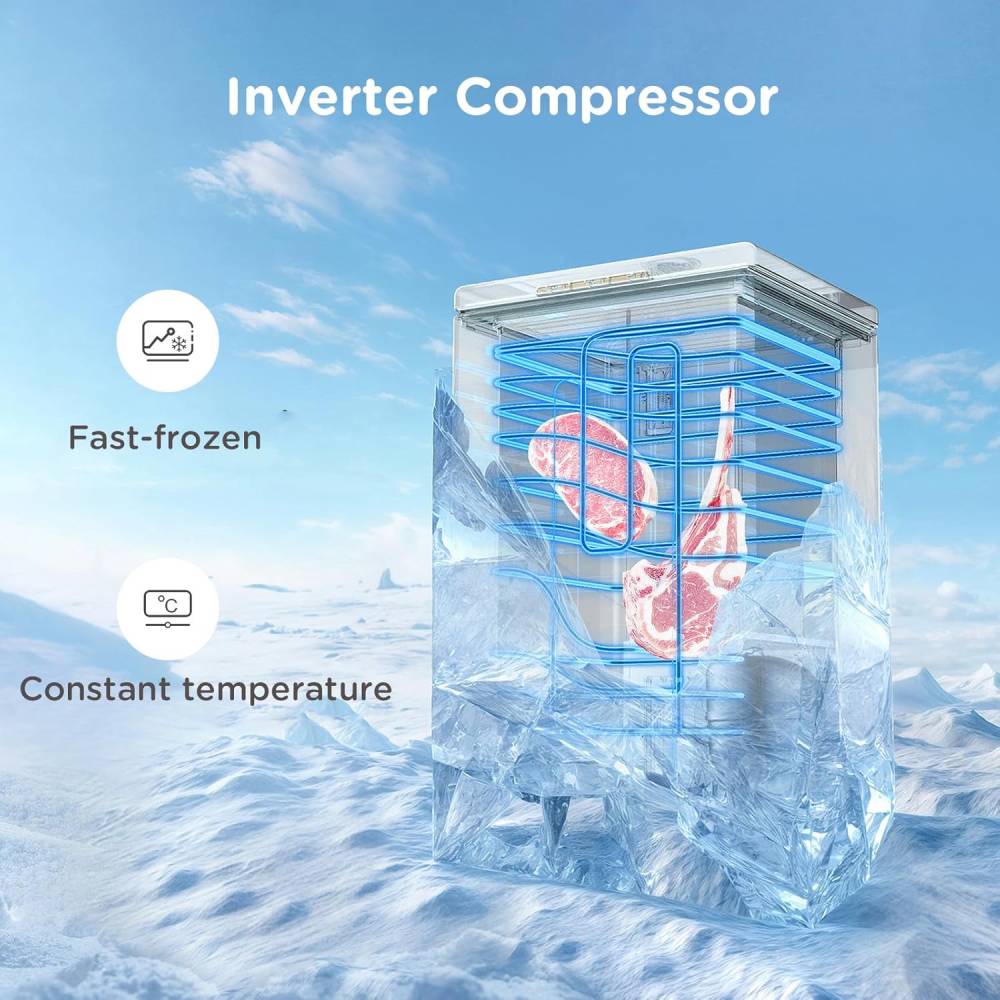 99l Freestanding Chest Freezer (-30℃~10℃) Digital Temperature-control