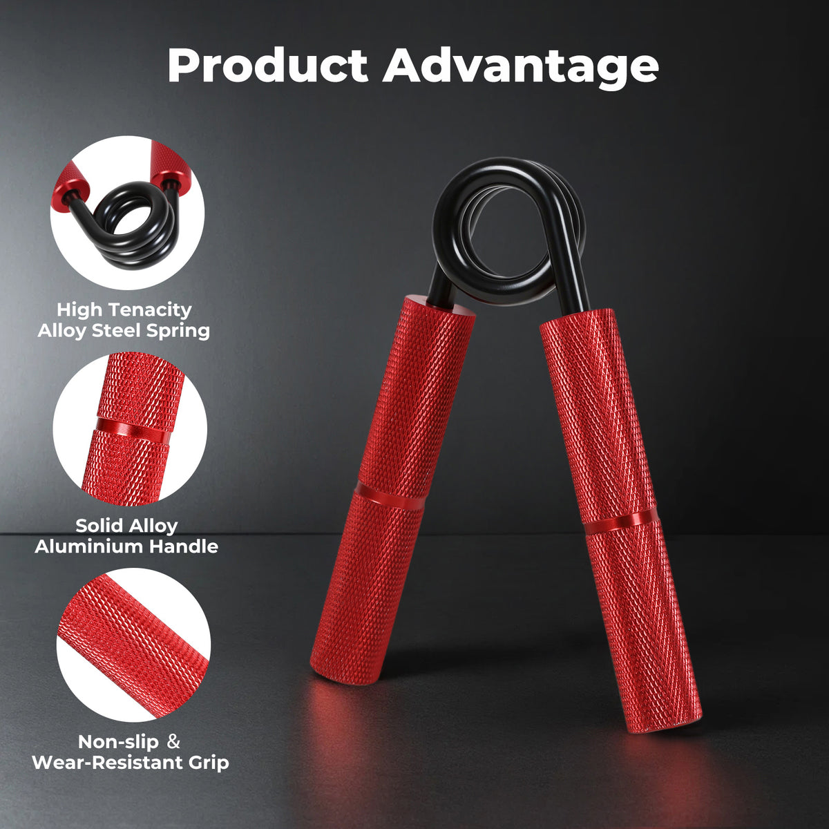 Centra Hand Grip Strengthener Metal Adjustable 50-200lb Non-slip Trainer