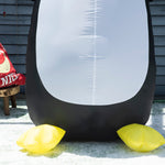 8ft Inflatable Penguin & Christmas Banner Decor Inner Led