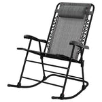 Folding Rocking Chair Zero Gravity With Headrest