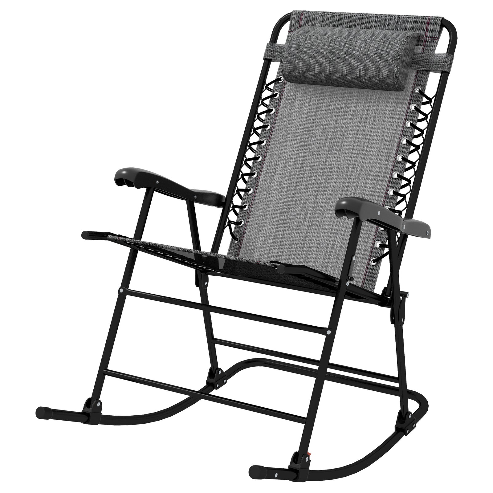 Folding Rocking Chair Zero Gravity With Headrest