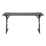 120cm/140cm W Gaming Desk With Mouse Pad, Cup Holder & Headphone Hook Sturdy Computer Table | Small | Black