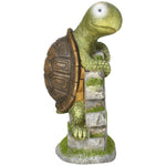 Tortoise Art Sculpture With Solar Light, Outdoor Decor