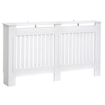 Radiator Cover Painted Slatted Mdf Grill 112/152/172cm | Medium | White